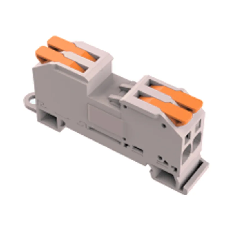 Conectores rápidos de cable de empalme tipo carril Din M/F de entrada múltiple y salida múltiple